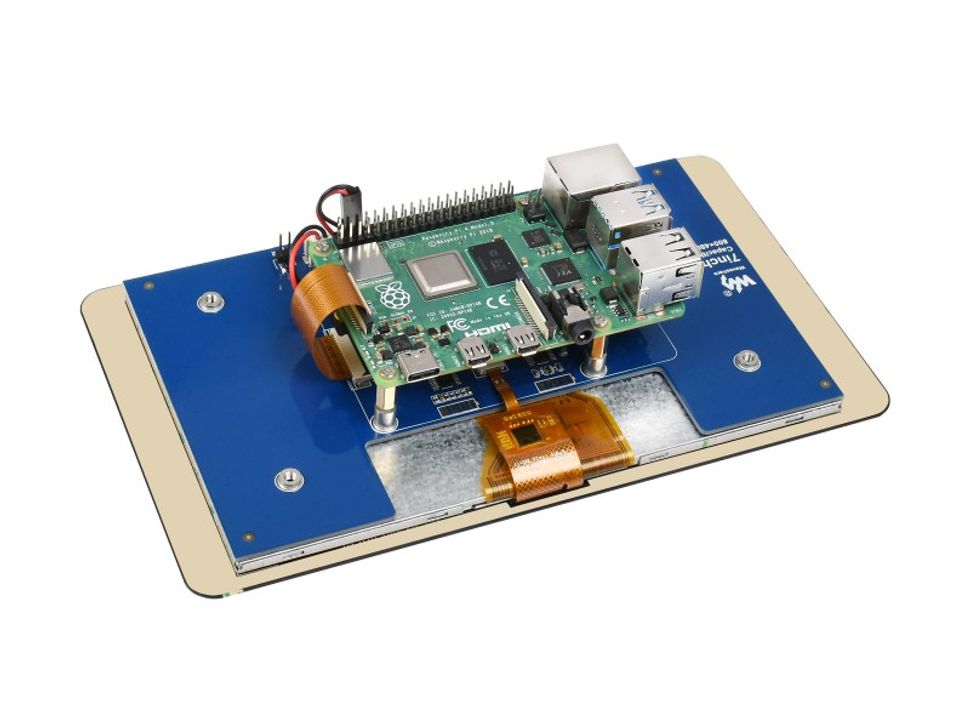 Raspberry Pi 7inch Capacitive Touch Display DSI Interface, 800×480 Back