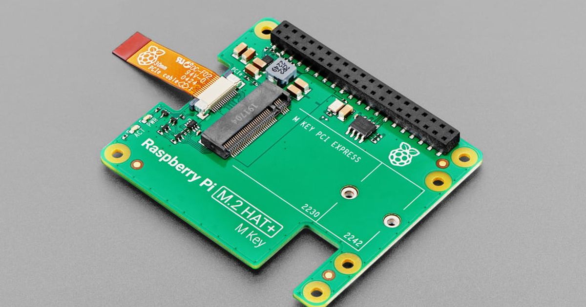 Raspberry Pi M.2 Hat+ for Pi 5 | Thingbits Electronics