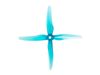 Gemfan Hurricane 51455-4 5-Inch Quad-Blade Prop - Color Clear Blue