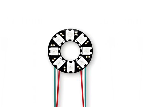 WS2812B 5050 RGB LED Ring with Wires and Connectors81624View image 1