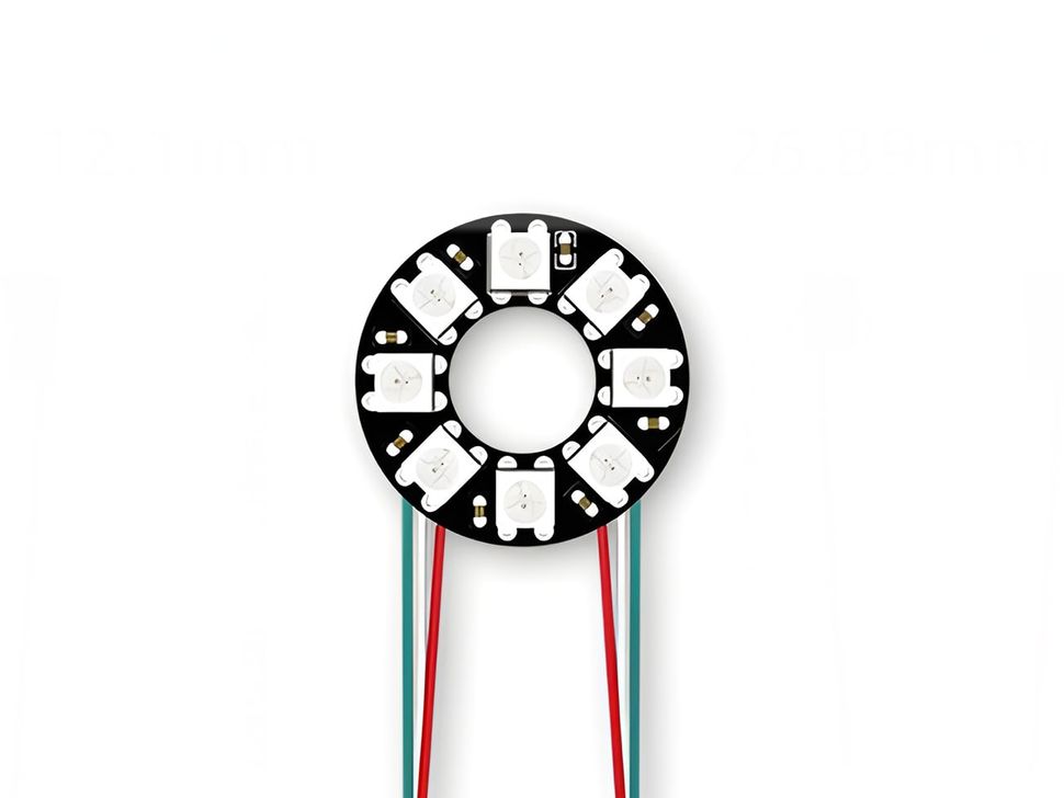 8 WS2812B 5050 RGB LED Ring