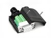 DB9 RS232 Female to Terminal Block with Plastic Body & Nut