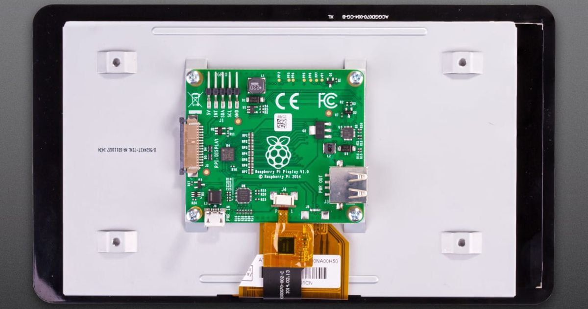 Raspberry Pi 7 inch Official Capacitive Touchscreen Display | Thingbits ...