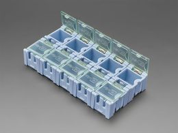 Tiny Modular Snap Boxes for Components Storage - Pack of 10