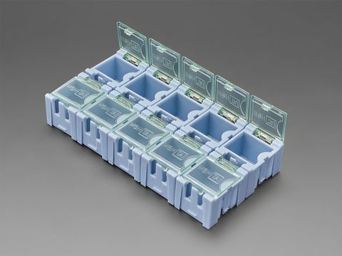 Tiny Modular Snap Boxes for Components Storage - Pack of 10
