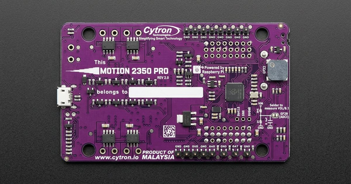 Cytron MOTION 2350 Pro Smart DC Motor Driver Controller | Thingbits ...