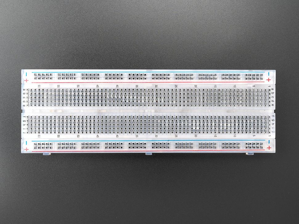 Full Size 400 tie points Transparent Breadboard