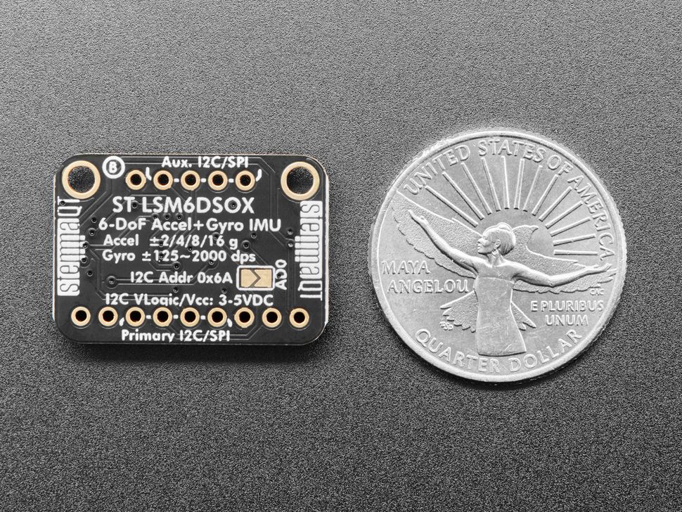 Image for Adafruit LSM6DSOX 6-DoF Accelerometer Gyro Sensor - STEMMA QT/Qwiic