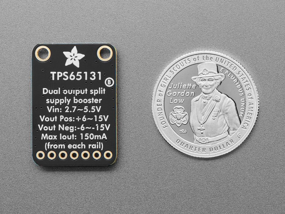 Image for Adafruit TPS65131 Split Rail Boost Converter - +6 to -15V and -6 to -15V