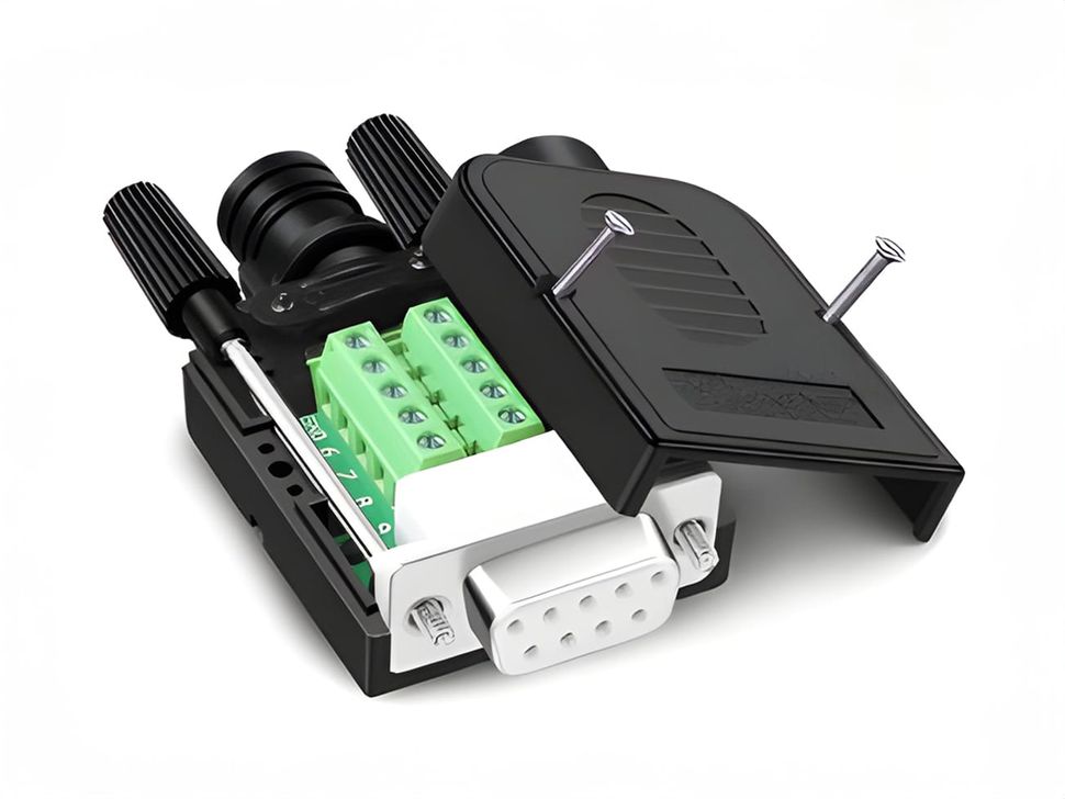 DB9 RS232 Female to Terminal Block with Plastic Body