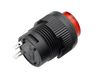 Red 16mm Round Panel Mount Latching On & Off Pushbutton - Back