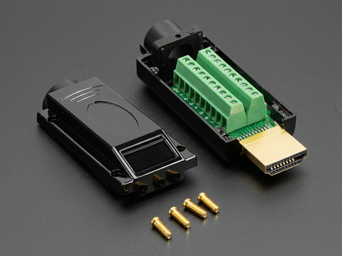 HDMI 2.0 Plug to Terminal Block with Metal Body
