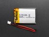 Lithium Ion Polymer Battery  3.7V 1000mAh