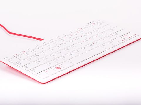 Raspberry Pi Official Keyboard / Mouse                UK Keyboard - Red & White                Red & White - US Keyboard                Mouse - Red & WhiteView image 1