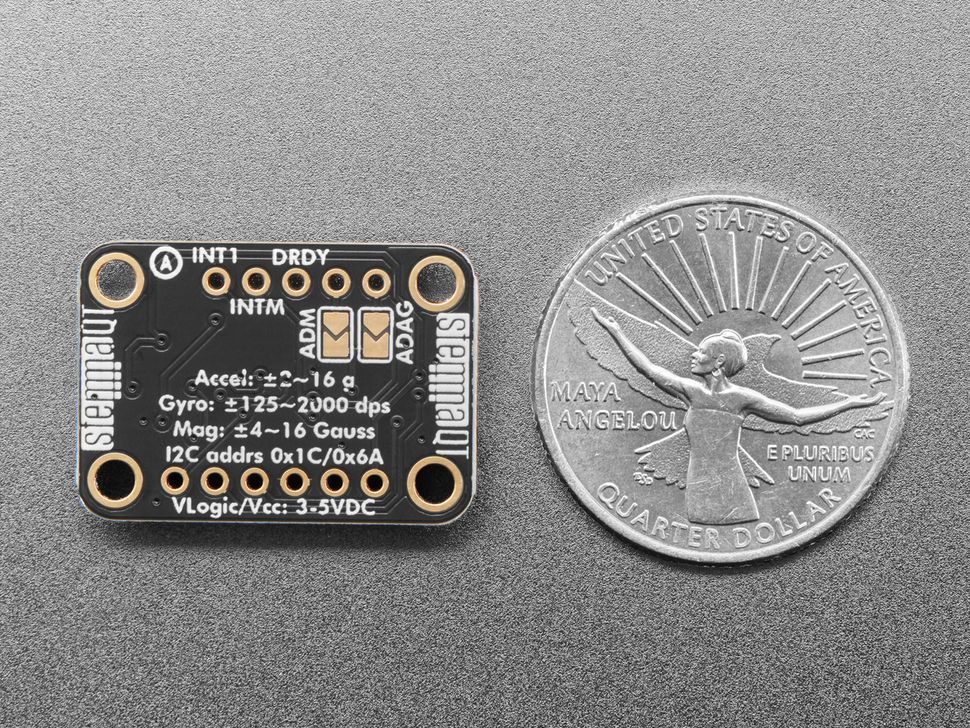 Image for Adafruit LSM6DSOX LIS3MDL 9-DoF Precision IMU Sensor - STEMMA QT/Qwiic