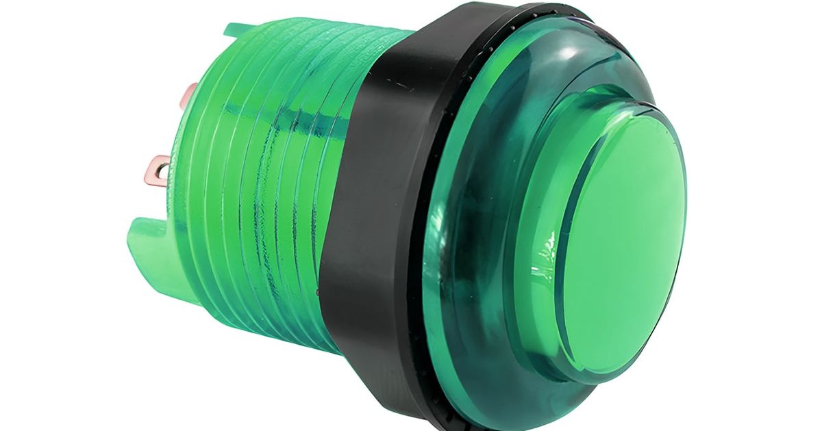 28mm Round Translucent illuminated Arcade Push Button with Light ...